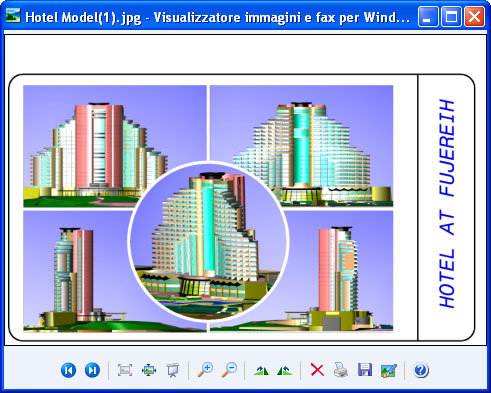 Il documento convertito nel Visualizzatore immagini e fax per Windows.