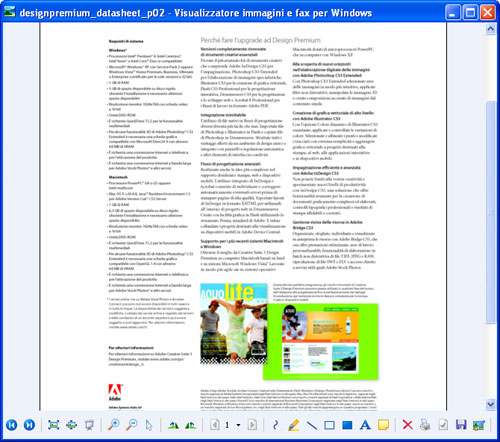 Il documento convertito nel Visualizzatore immagini e fax per Windows.